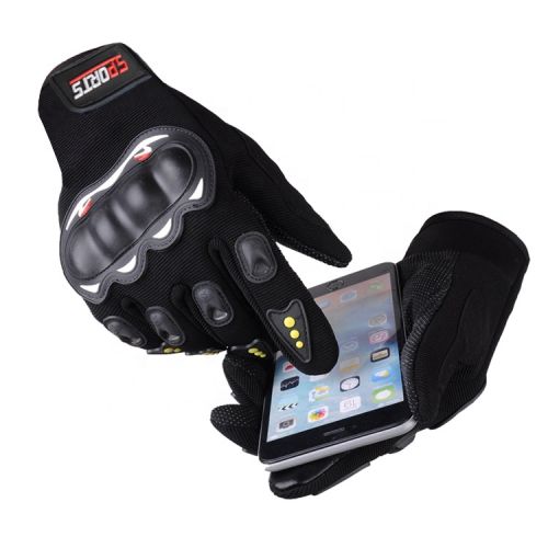 Motorcycle Gloves Black Large