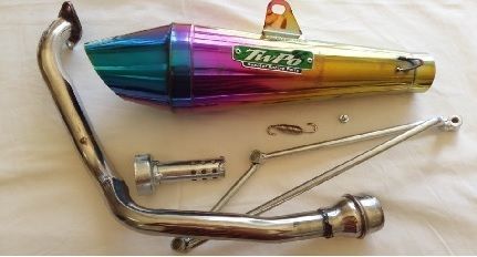 Scooter Performance Exhaust Fish Mouth Exhaust Complete