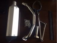 Scooter Performance Exhaust - Universal Silver